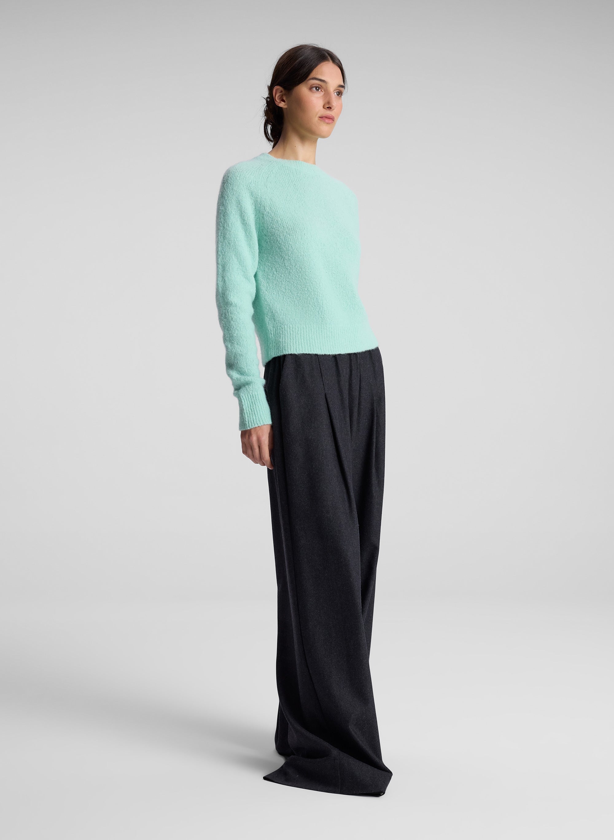 Frankie Wool Cashmere Crew Neck Sweater